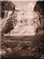 Click to enlarge 'Ithaca Falls - Shallows (Sepia).jpg'
